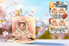 Eye-Catching 15oz Mug Wrap Png Template , Animals Product Image 1