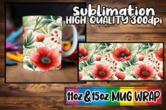 Pastel Petal Perfection: Sublimation Mug Wrap Designs Product Image 1