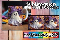 Autumn Enchantment: 3D Halloween Mug Wrap Sublimation Product Image 1