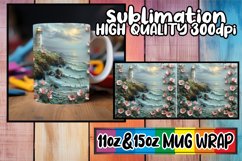 Meadow Bloom: 3D Flower Mug Wrap 11oz Product Image 1