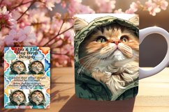 Kitty Charm Sublimation Mug Wrap - 11oz/15oz Product Image 1