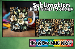 Enchanted days 11oz 15oz sublimation wrap, Leopard Prints Product Image 1