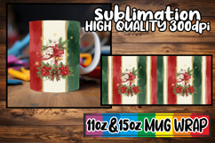 Heartfelt dreams sublimation mug wrap, Christmas Product Image 1