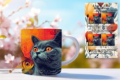 Whimsical Kitty Mug: Sublime Sublimation Product Image 1