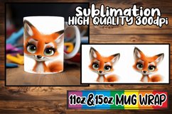 Vibrant Watercolor Animals 15oz Mug Wrap Product Image 1