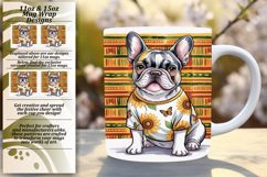 Warm 11oz Mug Wrap Png Artwork , Cute Dog Product Image 1