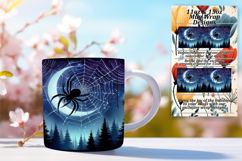 Sublime 11oz Mug Wrap Png Template , Halloween Product Image 1