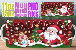 Charming whispers 11oz 15oz mug wrap, Santa Product Image 1