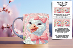 Serene 15oz Mug Wrap Png Template , Goose Product Image 1