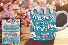 TRENDY 11oz Mug Wrap PNG Template , Girl Quote Product Image 1