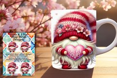 Bright 11oz Mug Wrap Png Design , Gnomes Product Image 1