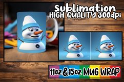 Festive Holiday Snowman Mug Wrap - Winter Joy Product Image 1