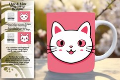 Savoring Cat Moments: Inspirational Mug Wrap Product Image 1