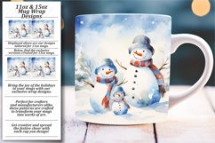 Snowman Sublimation Bliss: Mug Wrap Collection Product Image 1