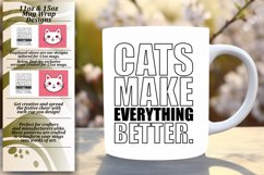 Savoring Cat Moments: Inspirational Mug Wrap Product Image 2