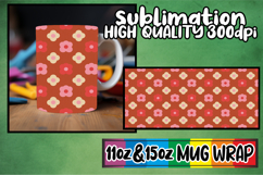 Cozy escapes 11oz 15oz sublimation wrap, Valentine's Pattern Product Image 1