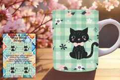 Charming Cat Mug Wrap for 11oz/15oz PNG Product Image 1