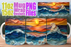 Beachfront Beauty 3D Mug Wrap - Ocean Getaway Product Image 1