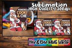 Luminous moments 11oz 15oz sublimation wrap, Funny Santa Product Image 1