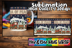 Inspiring colors 11oz 15oz mug wrap, Christmas Product Image 1