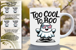 Fashionable 11oz Mug Wrap Png , Funny Ghost Product Image 1