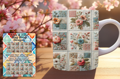 Sassy 15oz Mug Wrap Png Template , Patchwork Product Image 1