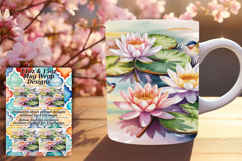 Fashionable 11oz Mug Wrap Png Artwork , Birds Product Image 1