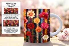 Floral Stripe Mug Wrap - Springtime Marvel Product Image 1