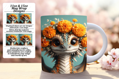 CHIC 11oz PNG Mug Wrap Template , Dragon Product Image 1
