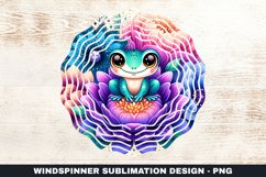Frog Wind Spinner Sublimation Design Product Image 1