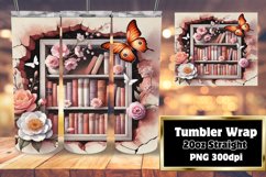 20oz Customizable Tumbler Design , Books Product Image 1