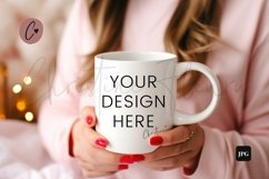 Valentine's Mug Mockup In Hands | Valentine's Day Mockup Product Image 1