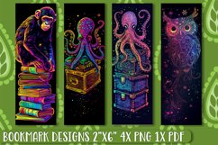 Neon Wildlife Treasures: Sublimation Designs Product Image 1