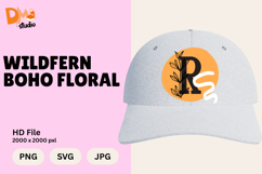 Wildfern Boho Floral Monogram Product Image 1