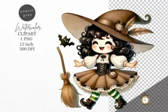 Halloween clipart, Witch clipart, Autumn clipart Product Image 1