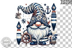 Anchors Gnome Sublimation - Clipart PNG Design Product Image 1