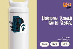 Horizon Flower Boho Floral Monogram Product Image 1