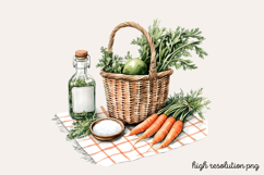 Carrot Watercolor Cliparts Bundle PNG Product Image 13