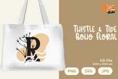 Thistle &amp; Tide Boho Floral Monogram Product Image 1