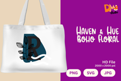 Haven &amp; Hue Boho Floral Monogram Product Image 1
