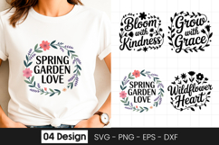 Spring Garden Love Floral SVG PNG Product Image 1