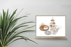 Korean Dessert Tea Tray Elegant Plating PNG Independence Product Image 2