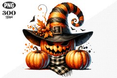 Halloween Pumpkins Sublimation - Clipart PNG Design Product Image 1