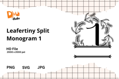 Leafertiny Split Monogram Product Image 1