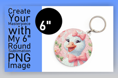 Sophisticated Keychain Circle PNG , Goose Product Image 1