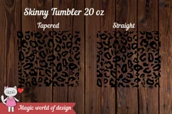 Leopard Cheetah svg Full wrap for Skinny Tumbler 20 oz Product Image 2