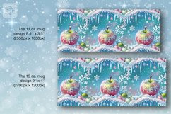 Frozen Apple Christmas Vibe mug wrap. 11&amp;15oz Product Image 2