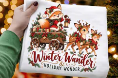 Winter Wander Holiday Wonder Christmas Sublimation Design Product Image 1