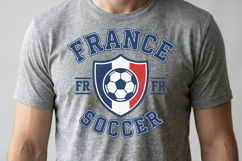 France Soccer T-shirt Design Product Image 3