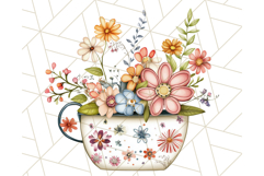 Cottagecore Kitchen Clipart, Vintage Country Floral Kitchen Product Image 4
